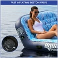 thumbnail image 6 of Aqua Leisure Adult Unisex Ultra-Cushioned Comfort Blue Pool Lounge Float for Two, 6 of 6