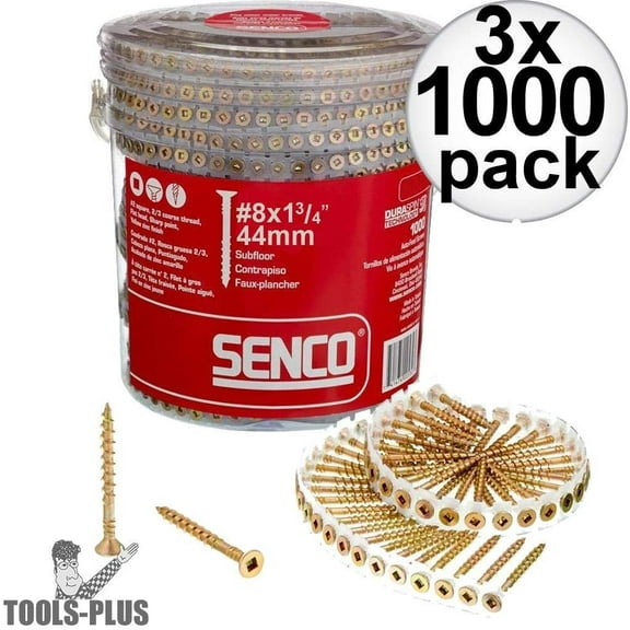 3 each: Senco Duraspin Collated Screws 08F175Y