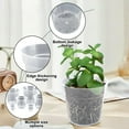 thumbnail image 3 of 5 Packs 3.15IN Clear Nursery Pots with Drainage Holes, Clear Pot for Planting, Transparent Pots,Durable Starting Pot for Succulents, 3 of 7