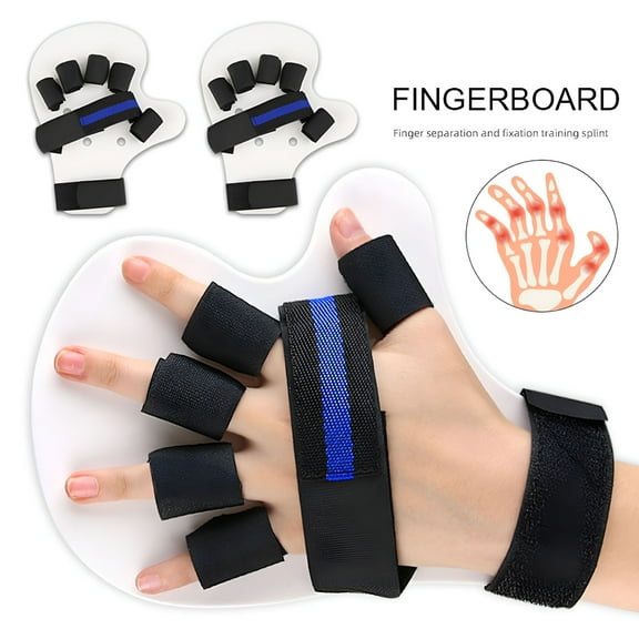 GJX Trigger Finger Splint Multi Finger Brace for Middle Index Pinky & Ring Fingers Five Finger Separator Hand Brace with Finger Support Straightening Broken Finger Protector