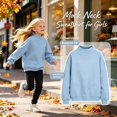 thumbnail image 7 of Neck Sweatshirt for Girls Turtleneck Sweater Long Sleeve Pullover Tops Back To School Outfits,3-16 Years,Cute Preppy Oversized Cute Y2K Tunic Tops Fall Trendy Clothes, 7 of 7