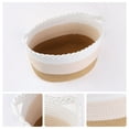 thumbnail image 2 of Unique Bargains Woven Storage Basket for Clothes Organizer Bin with Handles Brown, 2 of 5