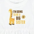 thumbnail image 4 of Inktastic I'm Going to Be a Big Sister Giraffe Girls Baby Dress, 4 of 5