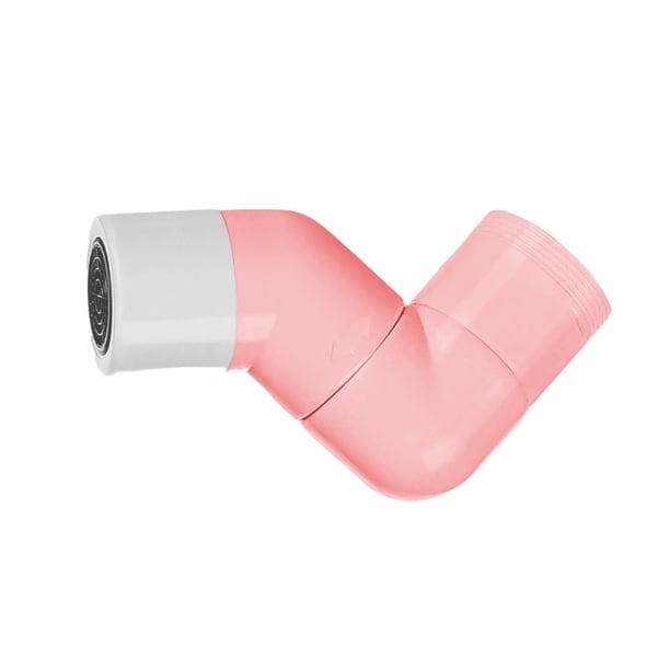 Extensor de grifo de fregadero giratorio 720 grados filtro de manguera de jardín rociador de lavabo aireador adaptador de grifo Cocina y Comedor Rosa Blanco Bewildely