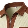 thumbnail image 5 of Zekutng Mens T-Shirts Two-Tone Short-Sleeve Shirt with Collar and Pockets,Sizes S-3XL, 5 of 8