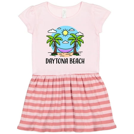 

Inktastic Summer Vacation in Daytona Beach Gift Toddler Girl Dress