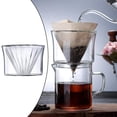 thumbnail image 6 of Axioma 1pc Glass Coffee Dripper Coffee Sharing Pot Reusable Removable Coffee Cone Brewer Filter Coffee Mug Heat-Resistant Barista Tools filter cup, 6 of 9