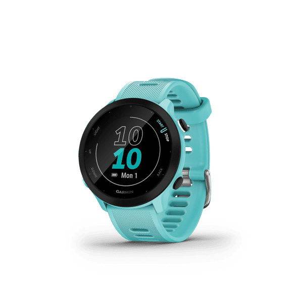 Garmin Forerunner 55 - Black - sport watch with band - silicone - black - display 1.04" - Bluetooth, ANT - 1.3 oz