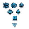 thumbnail image 1 of Juego de 7 piezas Dados de varias caras de aleación de zinc de 16 mm D8 D10 D12 D20 -Azul Zulema Juego de dados poliédricos, 1 of 7