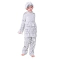 thumbnail image 6 of Kids Mummy Themed 3-Piece Party Outfit Set with Top Pants and Hood for Halloween Fall Events 4-10 Years, 6 of 8