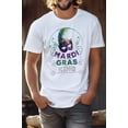 thumbnail image 3 of Mardi Gras King Unisex Graphic Tee T-Shirt, 3 of 4
