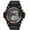 Black/Red, variant on 54mm Men's Military Alarm Army Water Resistant Sport Women Digital Quartz Watch (Black/Gold)