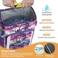 thumbnail image 2 of Tropical Palm Trees Waterproof Cooler Backpack, Leakproof Lunch Bag Backpack for Hiking, Camping, Fishing, Summer Beach Travel, Vibrant Palm Sunset Design, 2 of 6