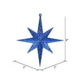 thumbnail image 2 of Vickerman 8" Blue Iridescent Glitter Bethlehem Star Christmas Ornament, 4 per Box, 2 of 3