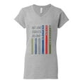 thumbnail image 2 of Wild Bobby, No One Fights Alone First Responder Dispatcher EMS Corrections Police Fire Military Unity, Pop Culture, Women Standard V-Neck Tee, Heather Grey, Small, 2 of 4
