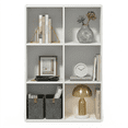 thumbnail image 4 of Furinno LUDER 6-Cube Bookcase with Open Storage Shelves, 11.6 x 23.9 x 35.7 Inches, White, 4 of 5