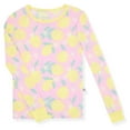 thumbnail image 4 of Sleep On It Girls Bamboo Viscoce 2-Piece Snug Fit Pajama Set (2-Pack) - Lemon, Size 7, 4 of 9