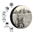 thumbnail image 4 of Easygdp retro tractor Wheel Cover,Spare Tire Cover,4-17in Spare Tire Cover Universal Fit for Trailer, Car, Truck, SUV, Jeep-17 inch, 4 of 6