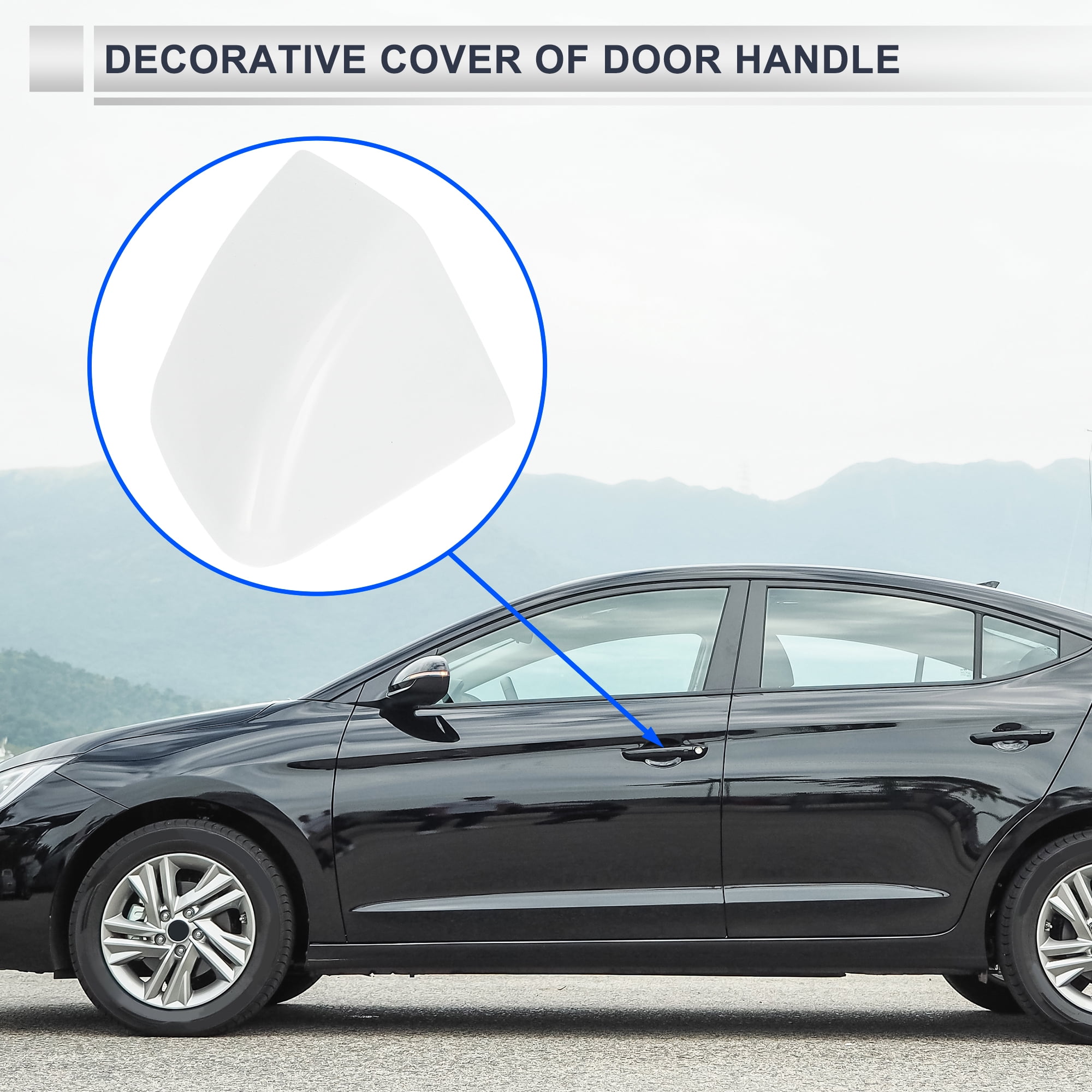 Unique Bargains Front Left Exterior Door Handle Cover for Porsche Cayenne 2011-2017