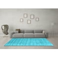 thumbnail image 3 of Ahgly Company Indoor Rectangle Abstract Light Blue Contemporary Area Rugs, 3' x 5', 3 of 4