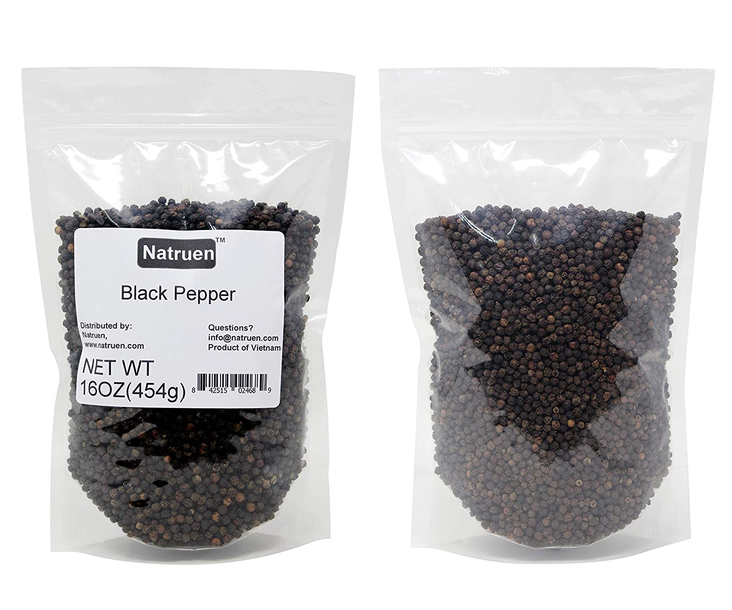 Palermo Black Peppercorn with Grinder, Kosher, All Natural, No Additives,  6oz