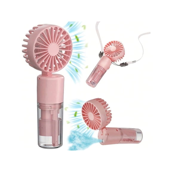 Handheld Spray Fan High Wind Power Humidifying Mist Watering Fan Mini Handheld Fan