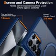 thumbnail image 6 of Dteck Case for Samsung Galaxy S23 Ultra,Magnetic Rubber Case Matte PC Mag-Safe with 360°Rotating Invisible Ring Stand Military Grade Shockproof Back Cover,Blue, 6 of 8