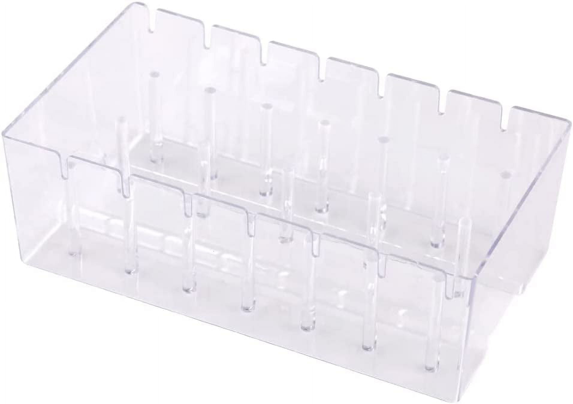 The Quilted Bear 30 Spool Acrylic Sewing Thread Storage Box, Clear