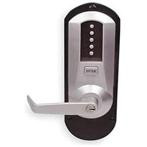 Kaba 5010XSWL-26D-41 Ex Trim with Lever Cyl Push Button Lock Xs 26D, Satin Chrome