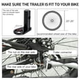 thumbnail image 5 of Yardi Yard Bicycle Cargo Trailer, Two-Wheel Bike Luggage Wagon Trailer with Removable Cover, Bicycle Cargo Trailer with Fits 20inch - 26inch Bicycle Wheels, Yellow, 5 of 9