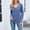 #117-Blue, variant on Ounisa Women Tops Long Sleeve Shirts V Neck Loose Fit Soft Casual Solid Color T Shirts Fall Clothing Sweatshirts Sweater Pullover