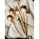 thumbnail image 5 of Myvit Juego de Cubiertos Negro y Dorado Juego Flatware de Cubiertos de Acero Inoxidable de 24 Piezas, Cuchillos, Tenedor, Cuchara, Servicio de Vajilla para 6, 5 of 8