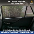 thumbnail image 2 of EcoNour Car Side Window Cover for Camping (36"x17") (2 Pack) | Side Windows Sunshade for Car Sun Heat and UV Protection, Rear Side Window Shade for Baby, Passenger Seat, 2 of 8
