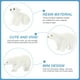 thumbnail image 4 of GOOHOCHY 6 piezas de adorables osos blancos simulados, artesanías en miniatura, osos polares, micro paisajes decorativos., 4 of 7