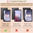 thumbnail image 2 of Funda de teclado DETUOSI para Samsung Galaxy Tab A9 8.7 SM-X110, 2 of 7