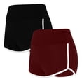 thumbnail image 1 of Timegard 2pc Shorts for Women Casual Workout Running Shorts Fitting Comfy Athletic Summer Solid Color, 1 of 7