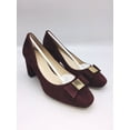 thumbnail image 2 of Cole Haan Women's Tali Bow Classic Suede Pumps- Cordovan, US 8M & US 8.5M, 2 of 9