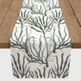 thumbnail image 3 of Creative Products Gray Sea Coral 16x90 Poly Twill Table Runner, 3 of 3