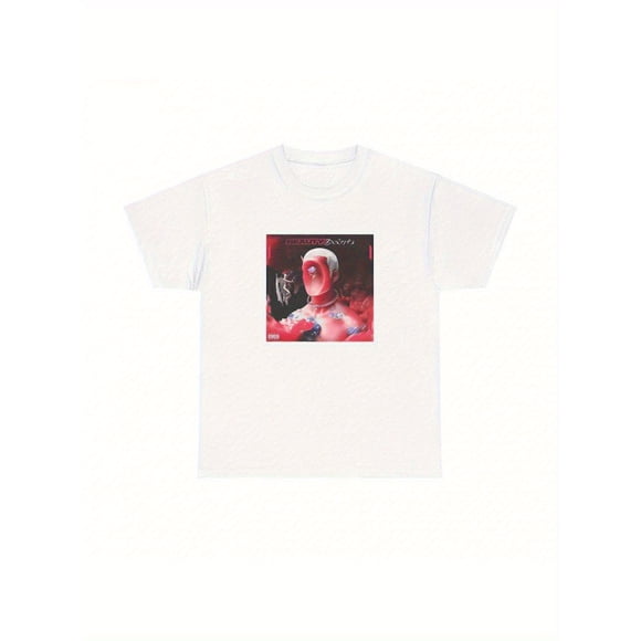 Chase Atlantic - T-Shirt Premium In Death - T-Shirt de Groupe Blanc avec Graphique Rouge - Marchandise Robuste pour Fans pour Concerts, Anniversaires, C