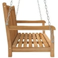 thumbnail image 3 of vidaXL Swing Bench Solid Teak Wood 114x60x64 cm, 3 of 5