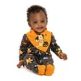 thumbnail image 5 of Halloween Winnie the Pooh Baby Boys or Girls Footed Sleep N Play Pajamas and Bib Set, 2-Piece, Sizes 0M-9M, 5 of 8