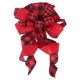thumbnail image 1 of 1 pieza Bowknot decoración árbol de Navidad Topper Bowknot decoración de copa para fiesta en casa, 1 of 6