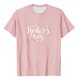 thumbnail image 4 of Blusas de Manga Corta para las Mujeres Imprimir Cuello Redondo, Camiseta Casual para Primavera Verano Diario, 4 of 4