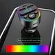 thumbnail image 5 of Transmisor FM Bluetooth para coche, con cargador USB dual, reproductor MP3, compatible con disco USB, manos libres, retroiluminación LED de 7 colores., 5 of 7