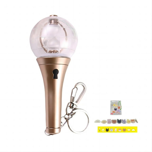 ATEEZ Lightstick Ver2 Keychain Kpop Mini Light Stick with Seller's Gift Light Colour Adjustable Concert Fans Gift Collection