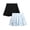 Blue Floral Black, variant on Girls Skorts - 2 Pack Pleated Scooter Skort Tennis Golf Skirt with Bike Short Lining (7-16)