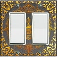 thumbnail image 1 of Metal Light Switch Plate Cover Elegant Black Crown Frame FRA020, 1 of 13