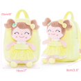 thumbnail image 2 of Gloveleya, regalos de regreso a la escuela para niñas, mochila para niños, mochilas para niñas pequeñas con felpa suave, muñeca de primavera para niñas, juguetes amarillos de 9 pulgadas, 2 of 5