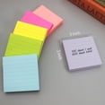 thumbnail image 4 of Pop Up Sticky Notes Lined 3x3 inch, Easy to Post Sticky Notes with Lines, 600 Sheet, Pink Purple Blue Yellow Green Orange Color, Office Accessories, 4 of 5