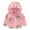 Pink, variant on Generic Toddler Kids Baby Boys Girls Cartoon Dinosaur Rainbow Camouflage Zip Windproof Jacket Hooded Trench Lightweight Kids Coats Windbreaker Casual Outerwear Boys Girls Winter Thick Jacket